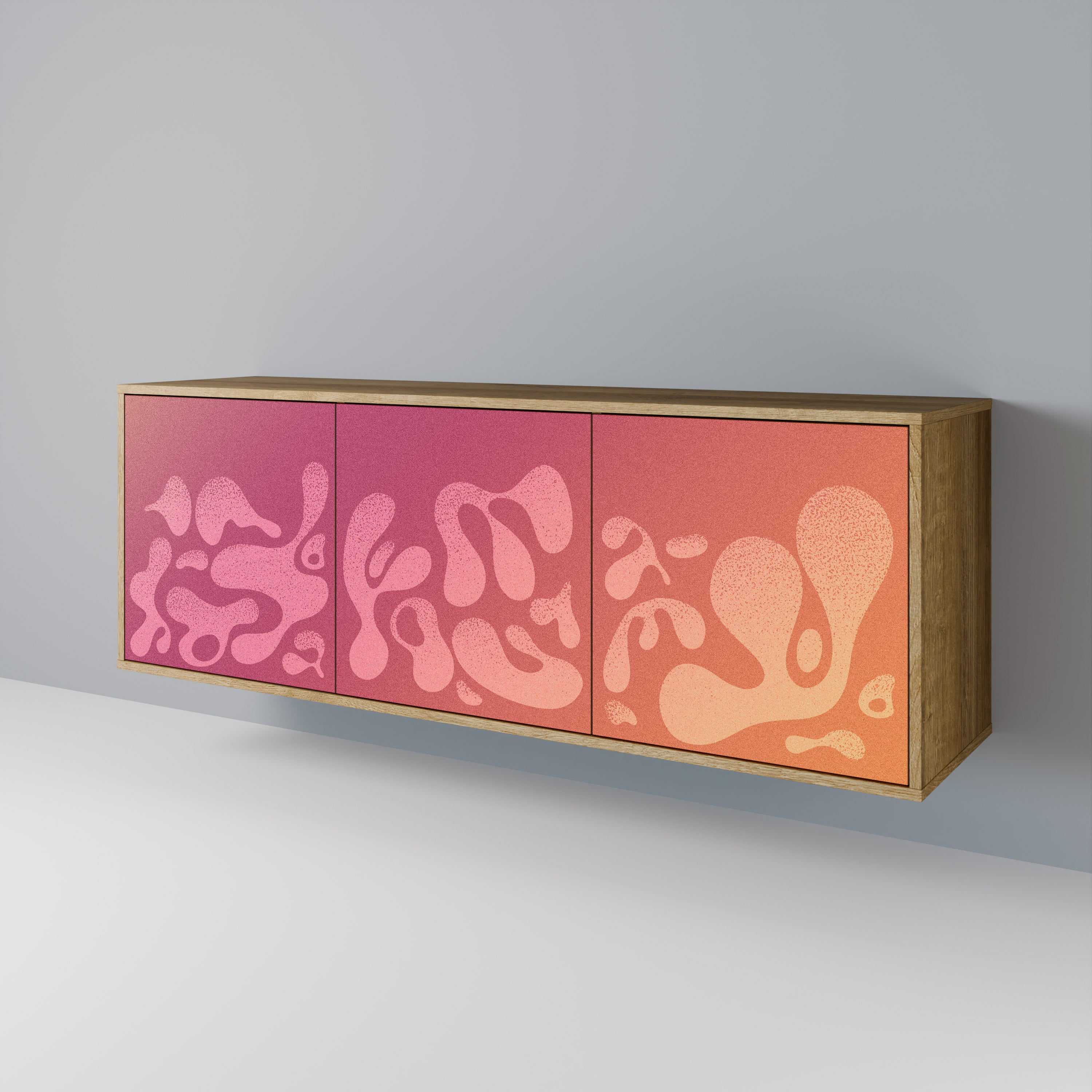 IRREGULAR PINK 3-Door Sideboard