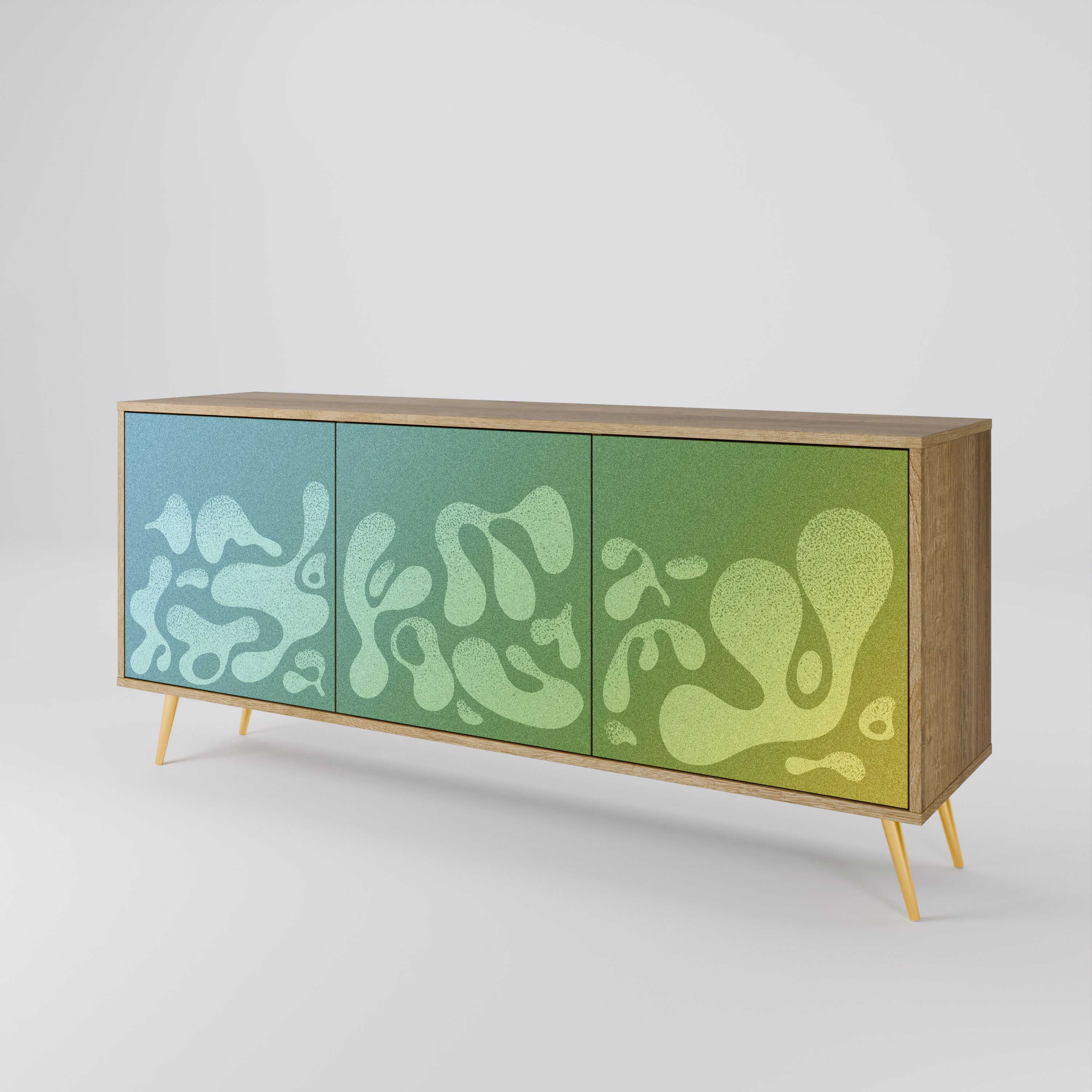 IRREGULAR BLUE 3-Door Sideboard