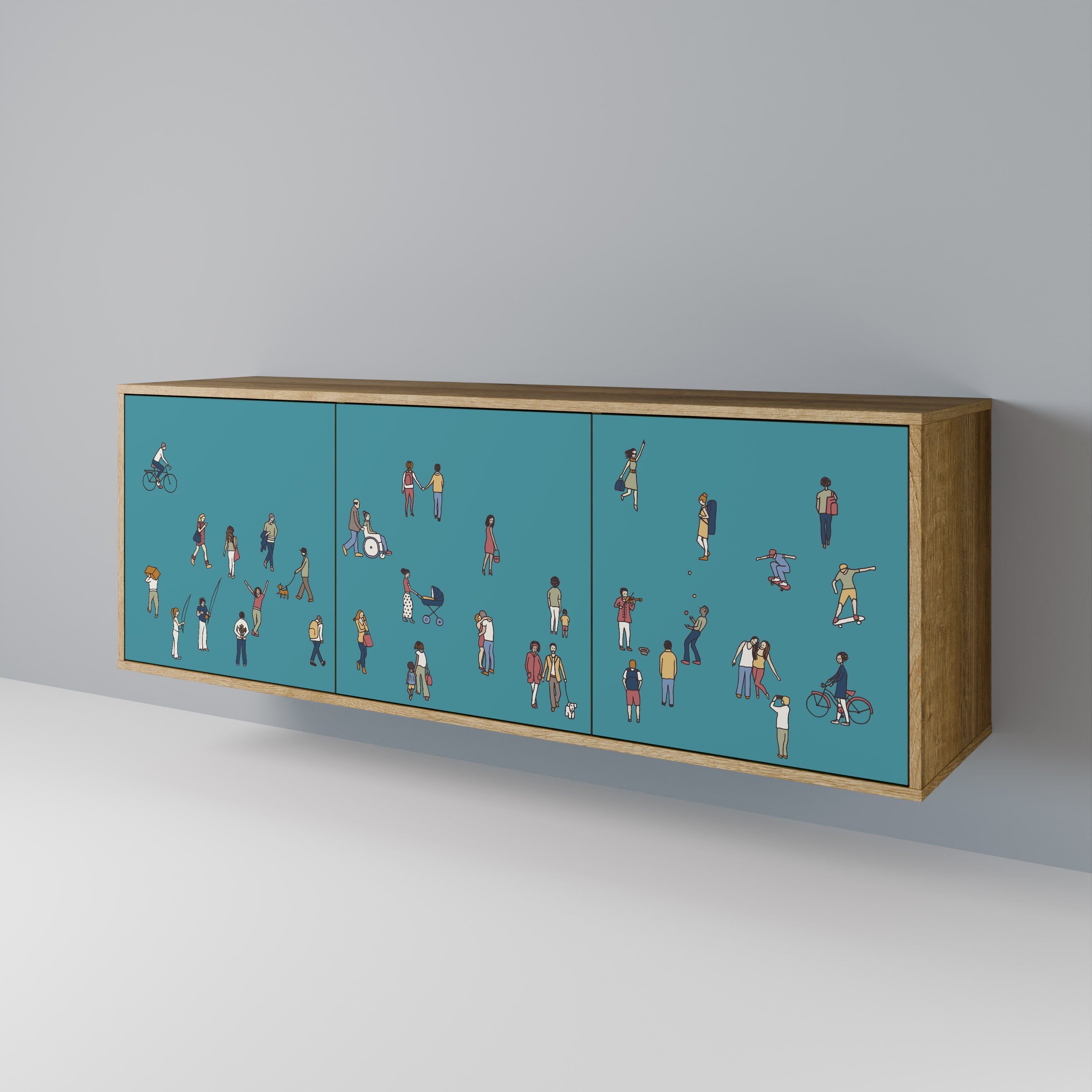 COLLECTIVE STREAM 3-Door Sideboard
