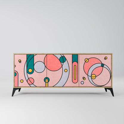 GOSSAMER ECHOES 3-Door Sideboard in Oak Effect