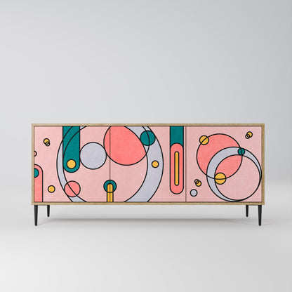 GOSSAMER ECHOES 3-Door Sideboard in Oak Effect