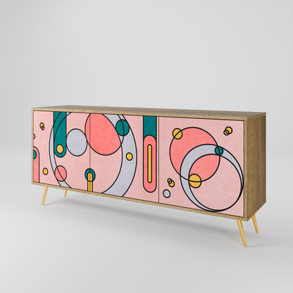 GOSSAMER ECHOES 3-Door Sideboard in Oak Effect