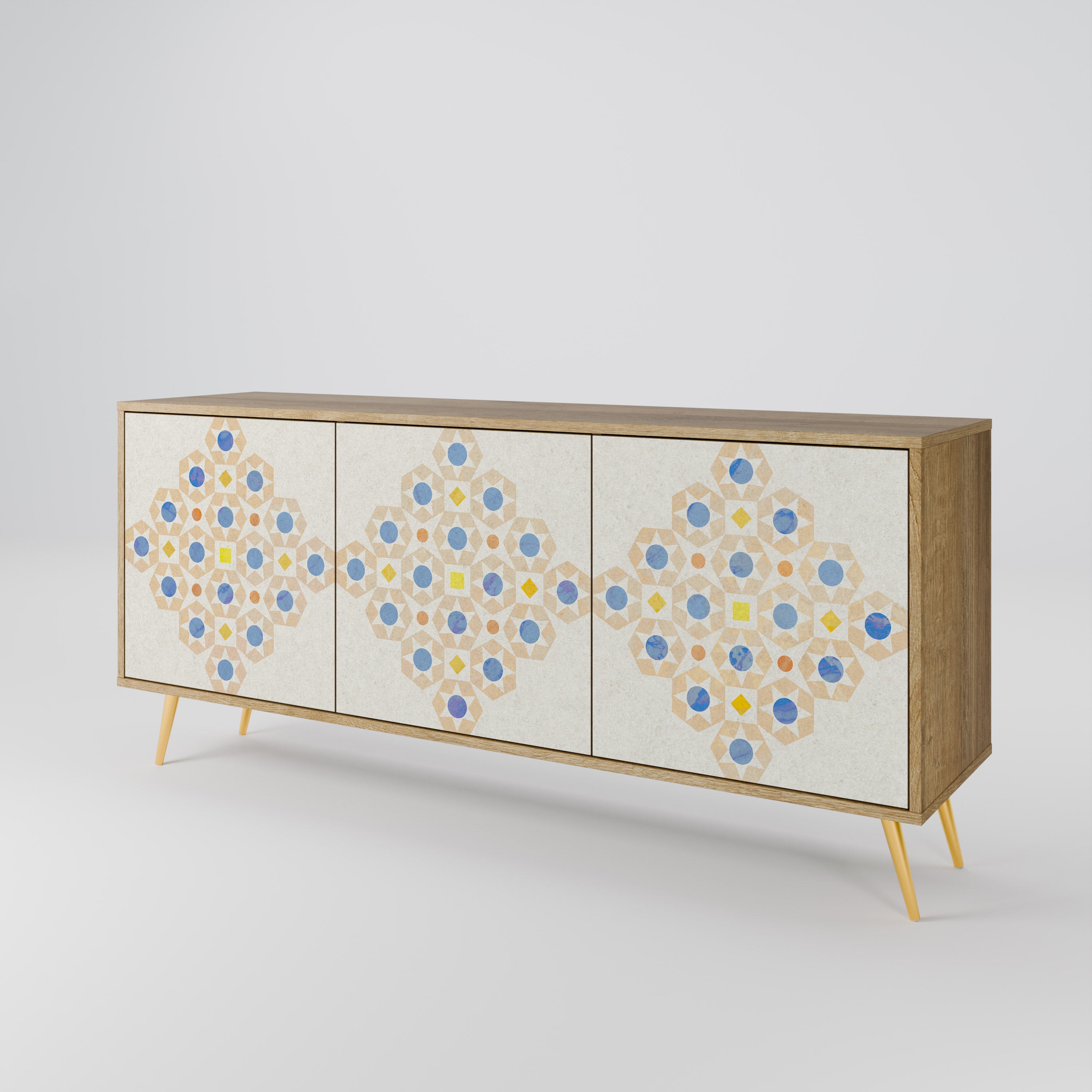 PATTERNED PRISM 3-Door Sideboard