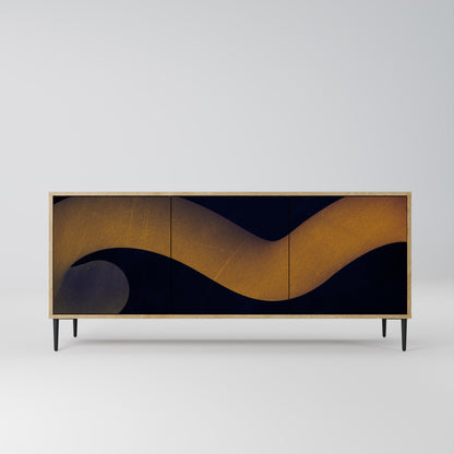 HOLLOW TIME 3-Door Sideboard in Oak Effect