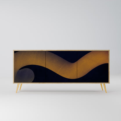 HOLLOW TIME 3-Door Sideboard in Oak Effect