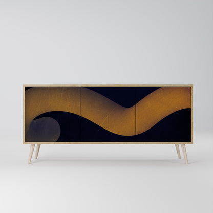 HOLLOW TIME 3-Door Sideboard in Oak Effect