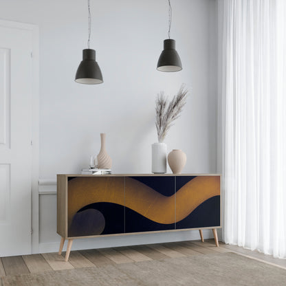 HOLLOW TIME 3-Door Sideboard in Oak Effect