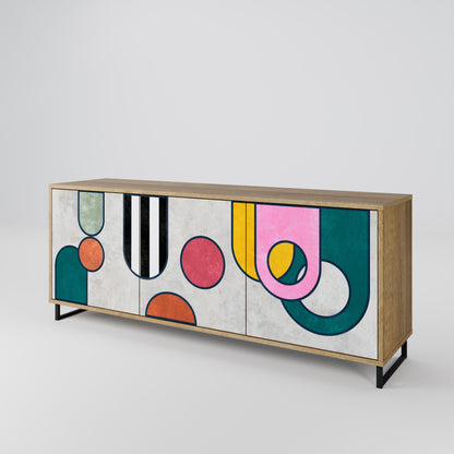 COOL STORY 3-Door Sideboard in Oak Effect