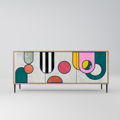 COOL STORY 3-Door Sideboard in Oak Effect