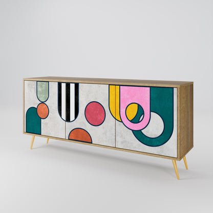 COOL STORY 3-Door Sideboard in Oak Effect