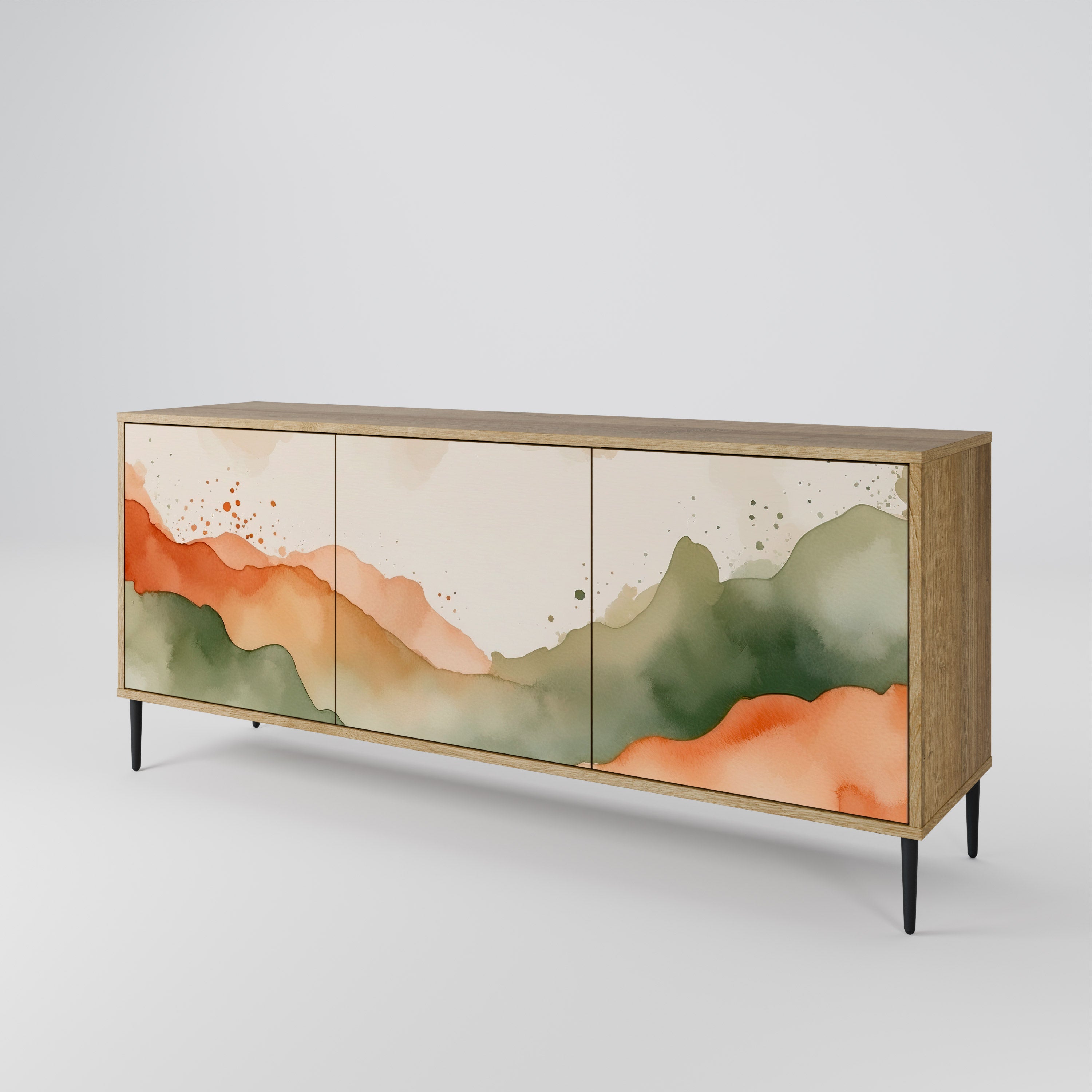 WATERCOLOUR PEAKS 3-Door Sideboard