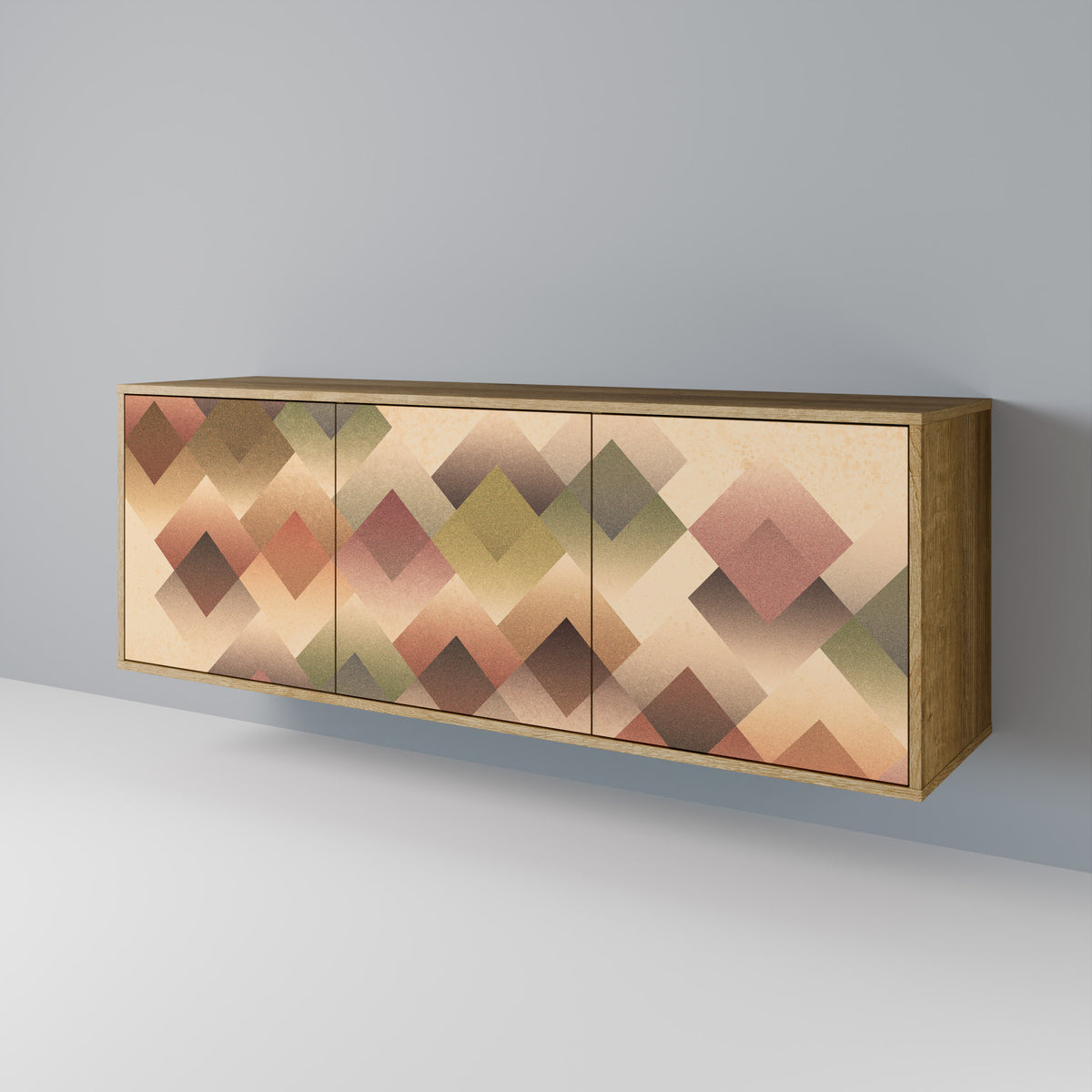 GEOMETRIC FUSION Skänk med tre dörrar