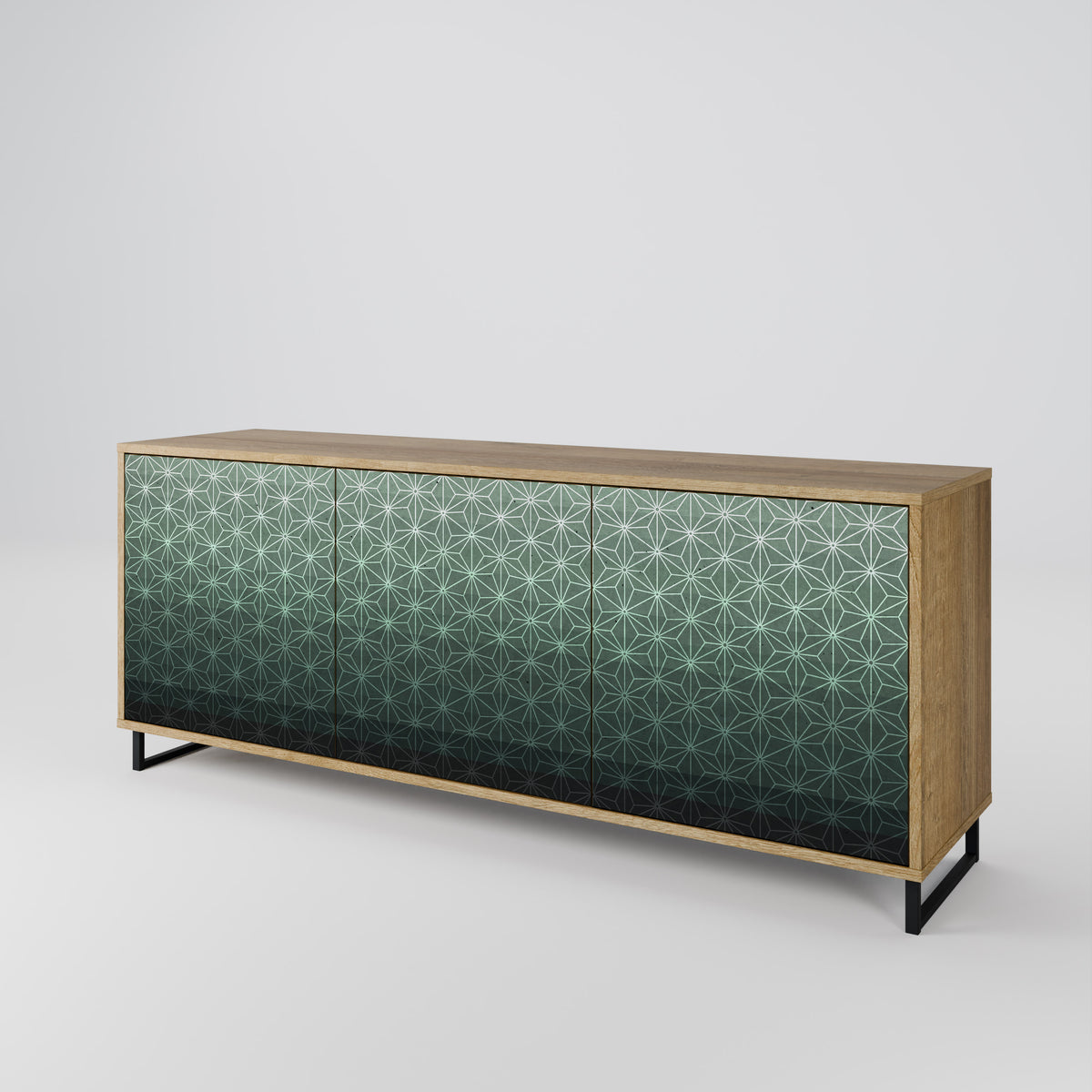 ORNAMENTAL GLIMMER Skänk med tre dörrar