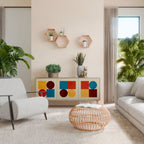 GEOMETRISKT PUSSEL 3-dörrars skänk