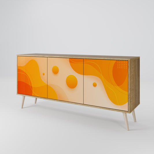 ORANGE ARRANGEMENT Skänk med tre dörrar