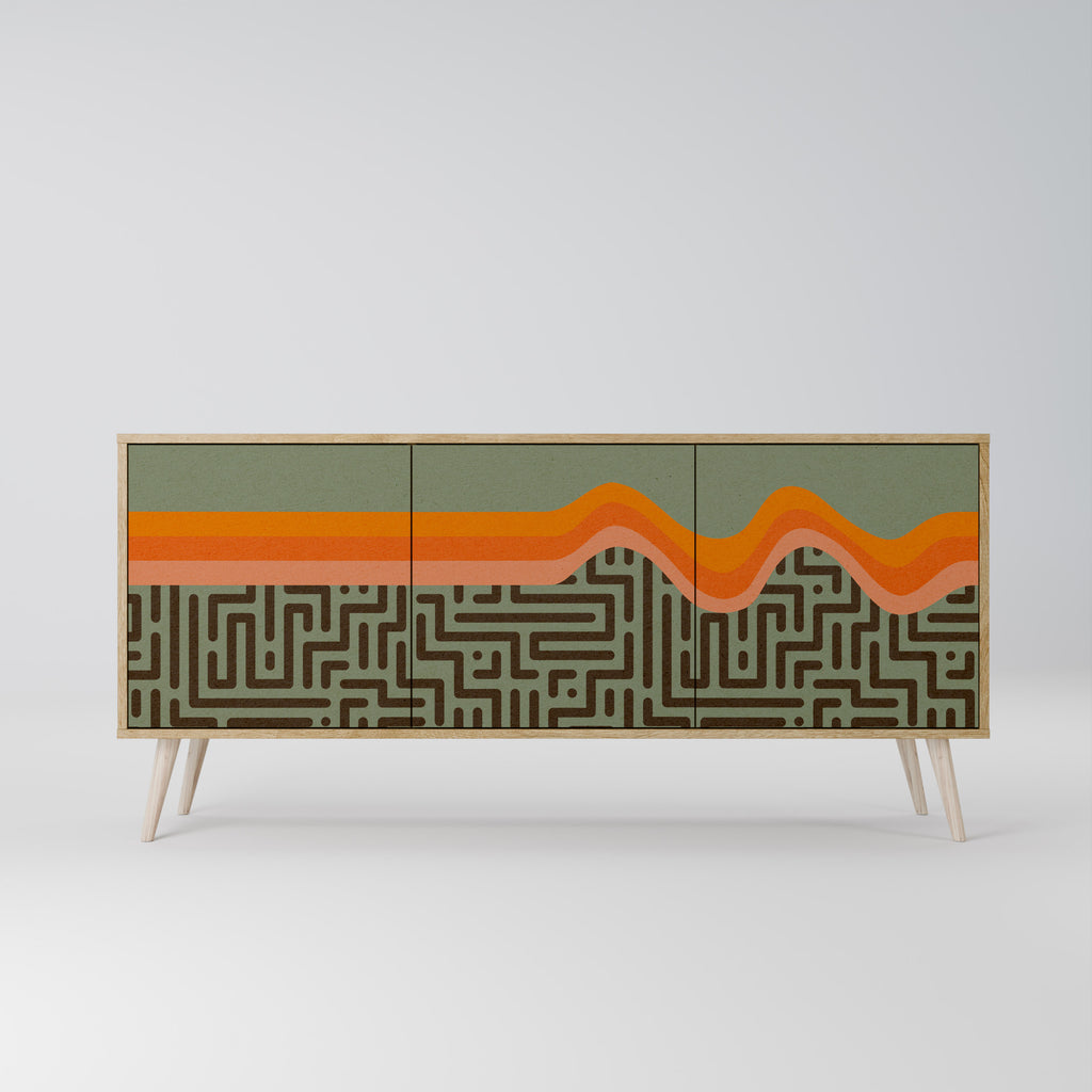 SIMPLE SOLUTIONS 3-Door Sideboard in Oak Effect
