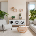 BLACK AND WHITE COMBINATION Skänk med tre dörrar