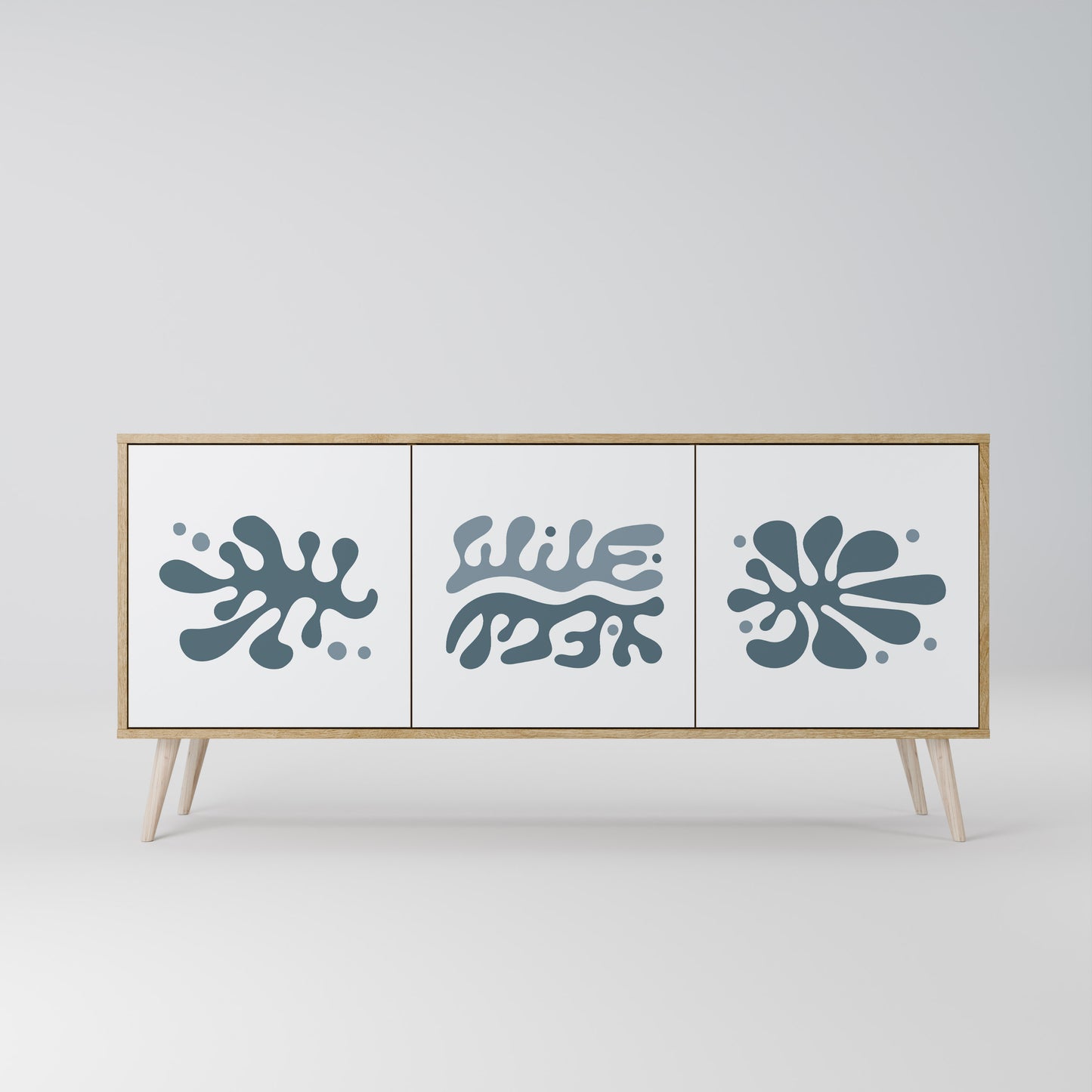 WONDERLAND VEGETATION 3-Door Sideboard in Oak Effect