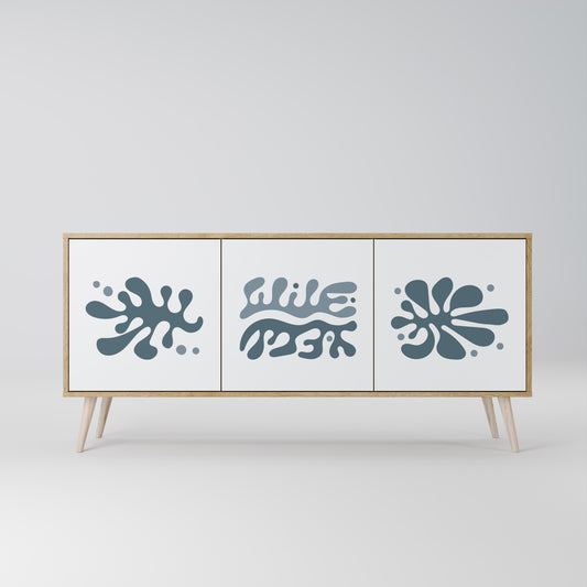 WONDERLAND VEGETATION 3-Door Sideboard in Oak Effect