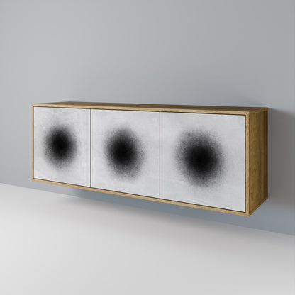 BLACK HOLE Skänk med tre dörrar