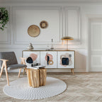 COLORFUL SHAPES Skänk med tre dörrar