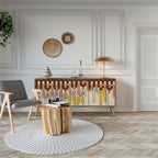 FÄRGGLADA STRINGS 3-dörrars skänk