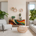 FÄRGGLAGA STRANDS 3-dörrars skänk