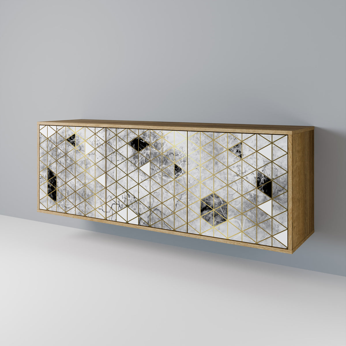 ASHEN ARIA 3-Door Sideboard