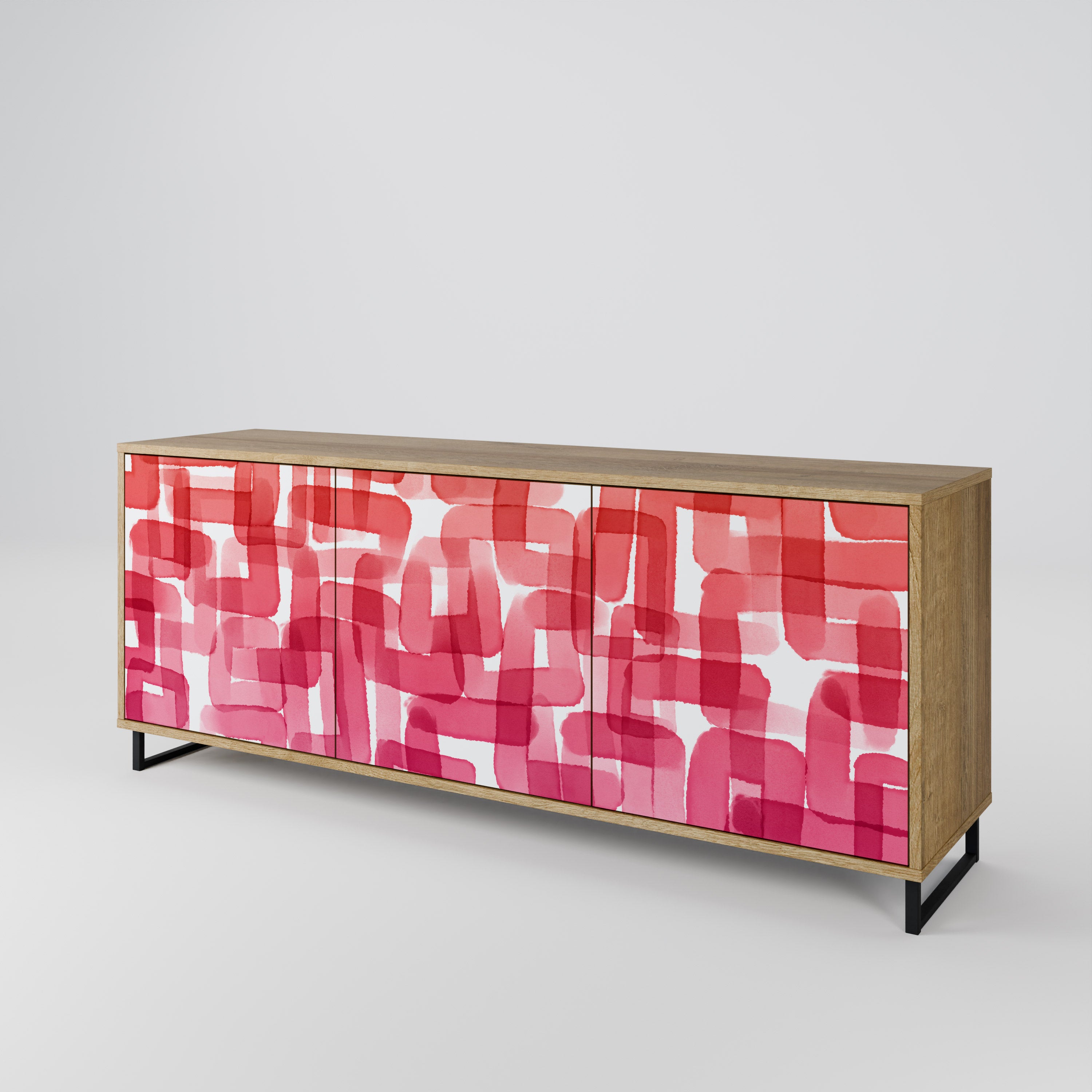 KALEIDOSCOPIC CUBISM 3-Door Sideboard