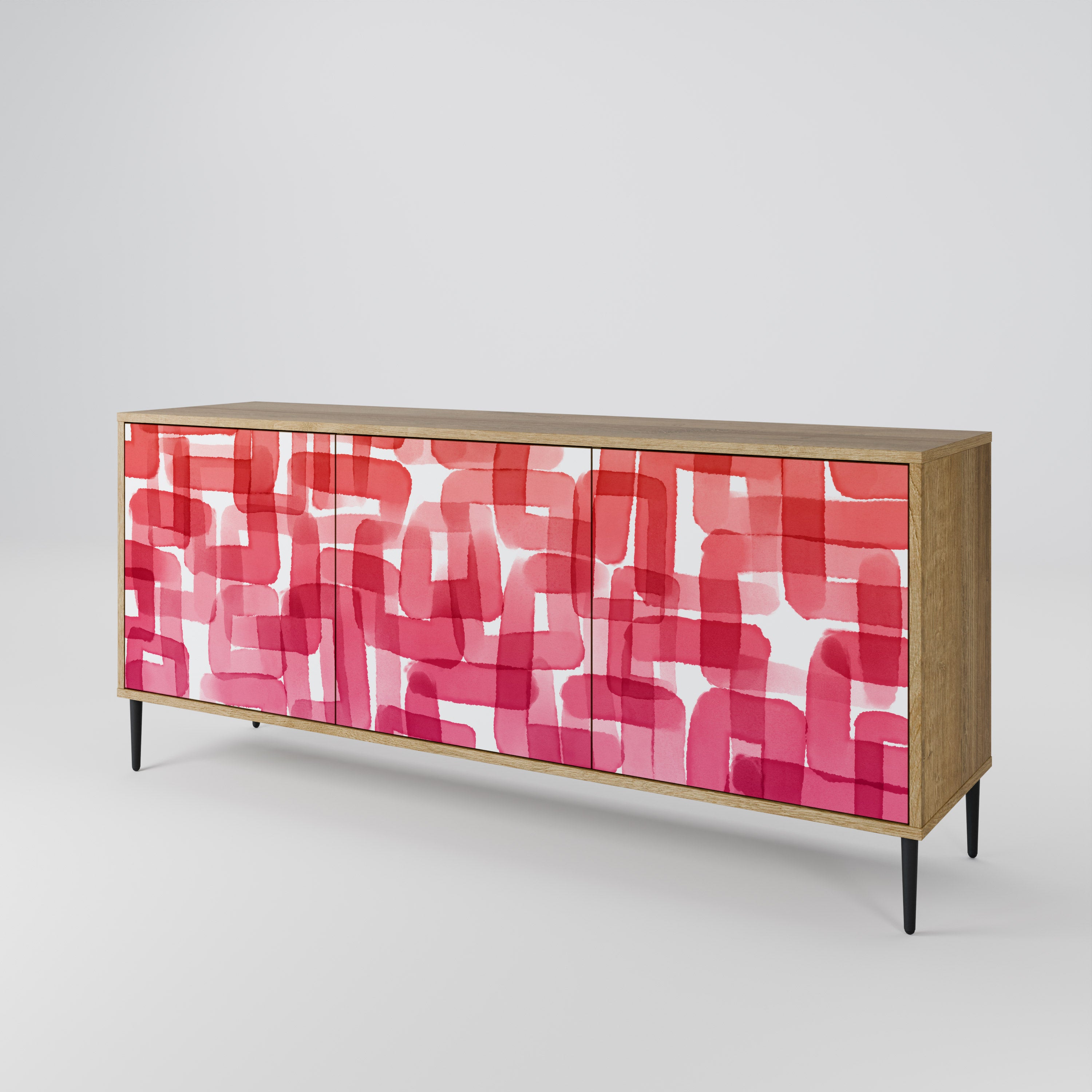 KALEIDOSCOPIC CUBISM 3-Door Sideboard