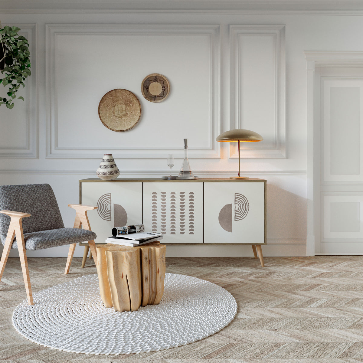 HARMONY ESSENCE Skänk med tre dörrar