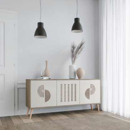 HARMONY ESSENCE 3-dörrars skänk i ekeffekt