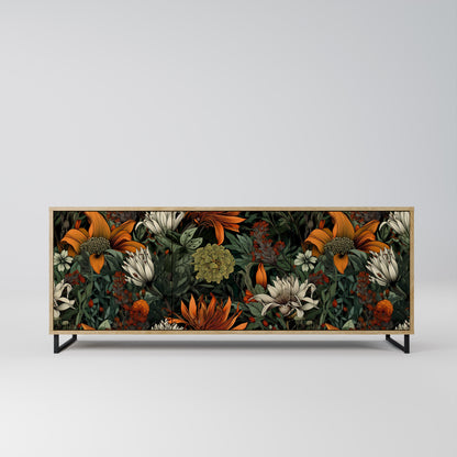 MIDNIGHT SPROUT 3-Door Sideboard in Oak Effect