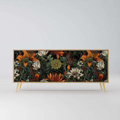MIDNIGHT SPROUT 3-Door Sideboard in Oak Effect