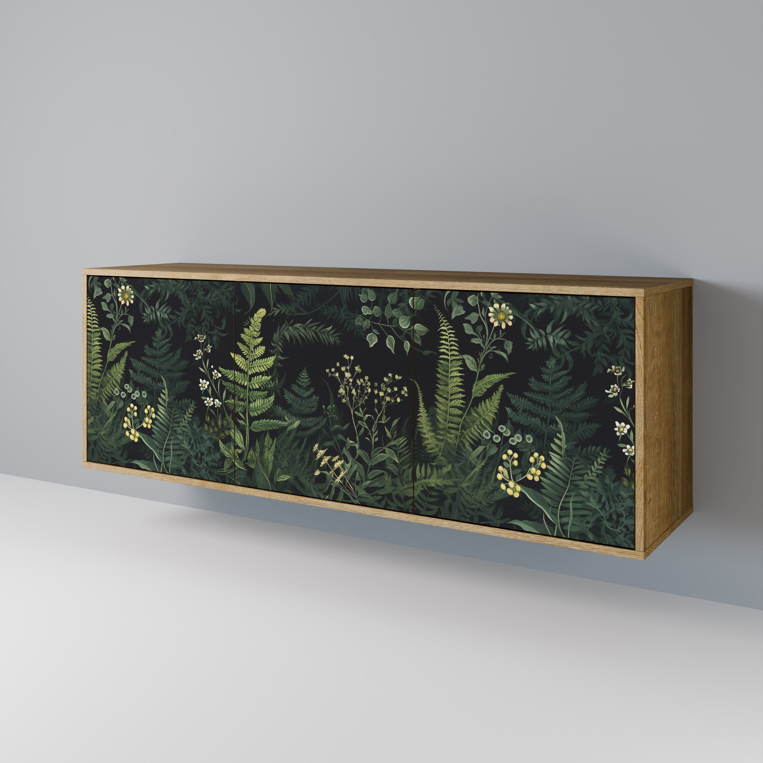 FERN FLOWERS Skänk med tre dörrar