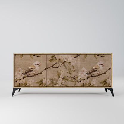 PETAL DISTINGUISH 3-Door Sideboard in Oak Effect