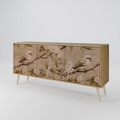 PETAL DISTINGUISH 3-Door Sideboard in Oak Effect