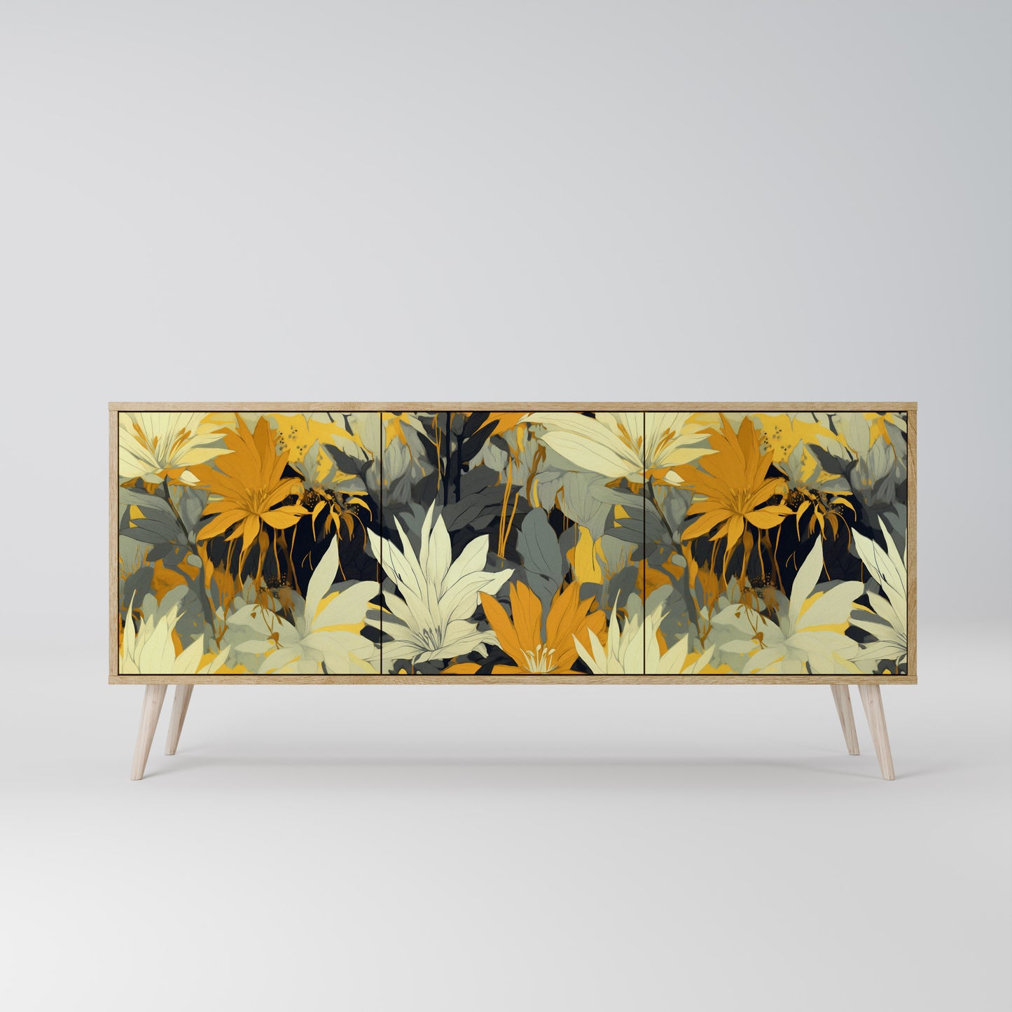 SUNKISSED LILY 3-Dörrars skänk i ekeffekt