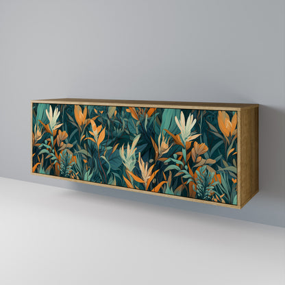 FLORAL SERENITY Skänk med tre dörrar