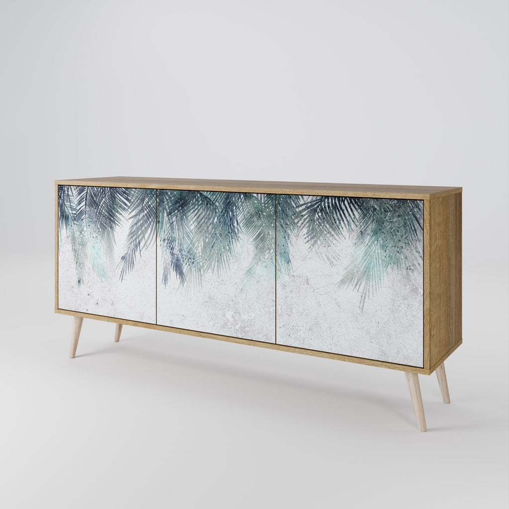PALM VEIL 3-Door Sideboard in Oak Effect