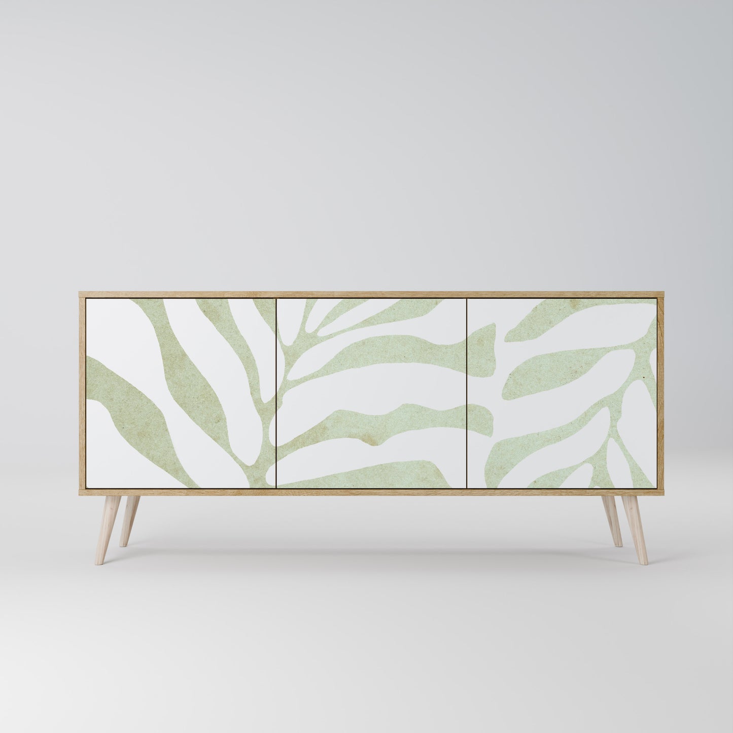 BOTANICAL SPARK 3-dörrars skänk i ekeffekt