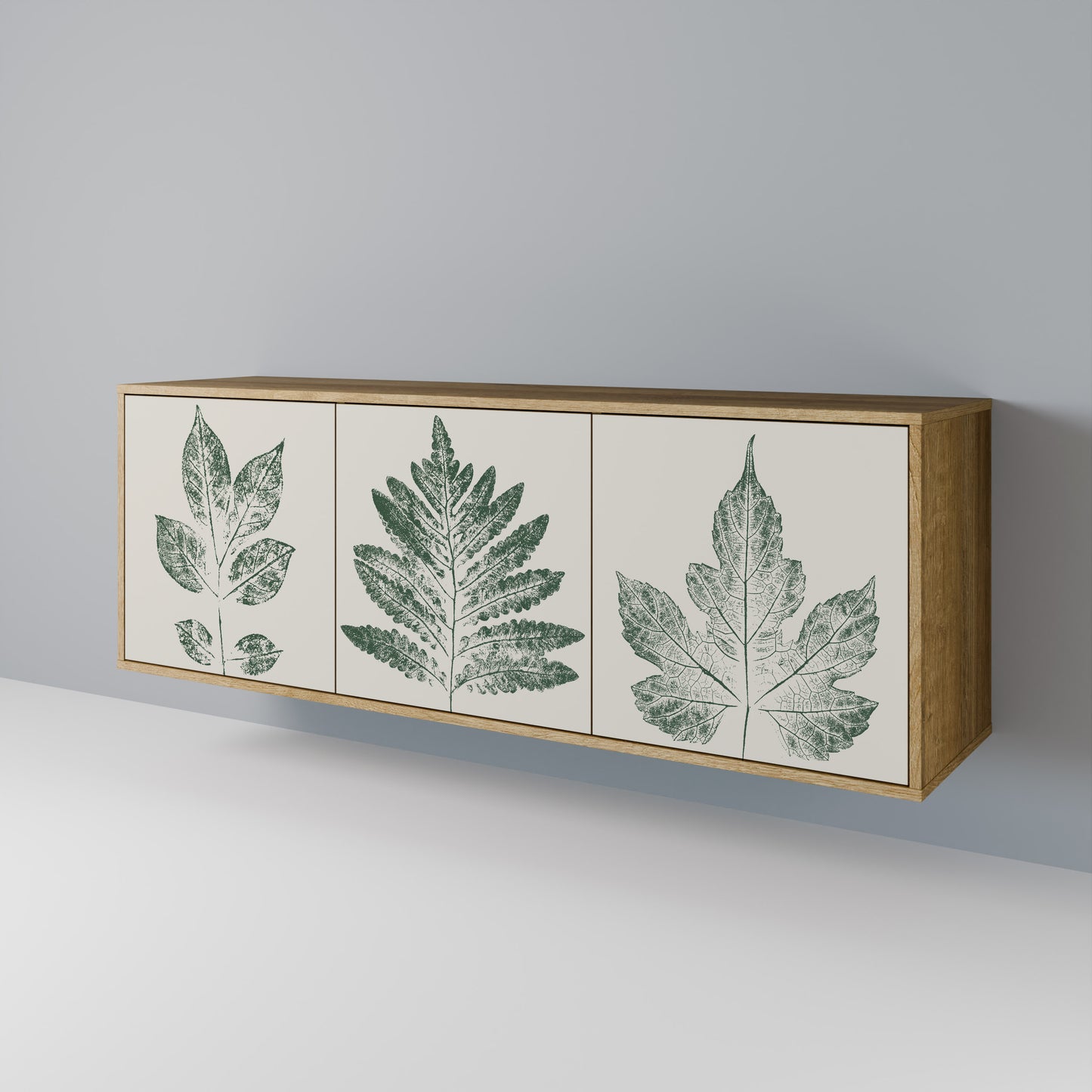 GREEN LEAFY STAMPS Skänk med tre dörrar