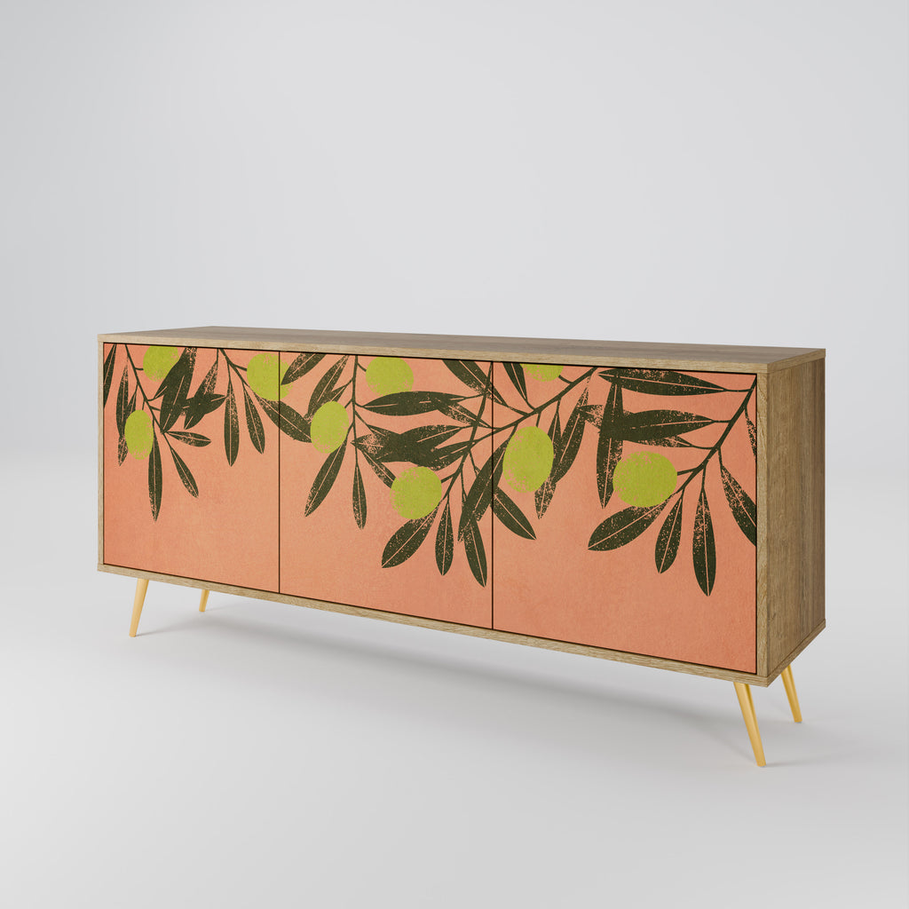 JUICY OLIVES 3-Door Sideboard in Oak Effect