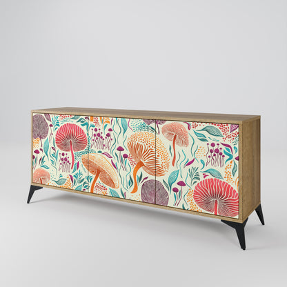 FUNGUS FANTASY 3-Door Sideboard in Oak Effect