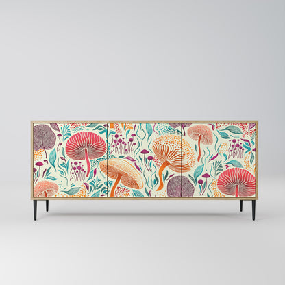 FUNGUS FANTASY 3-Door Sideboard in Oak Effect