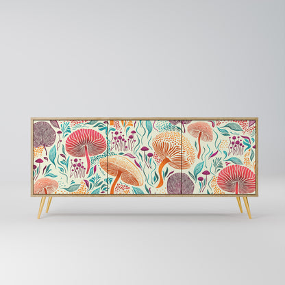 FUNGUS FANTASY 3-Door Sideboard in Oak Effect
