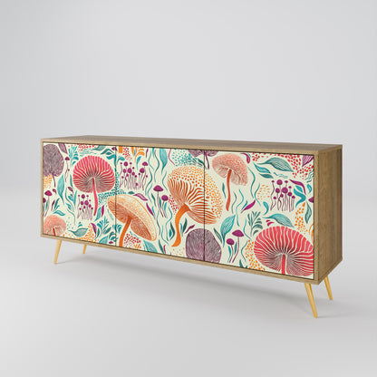 FUNGUS FANTASY 3-Door Sideboard in Oak Effect