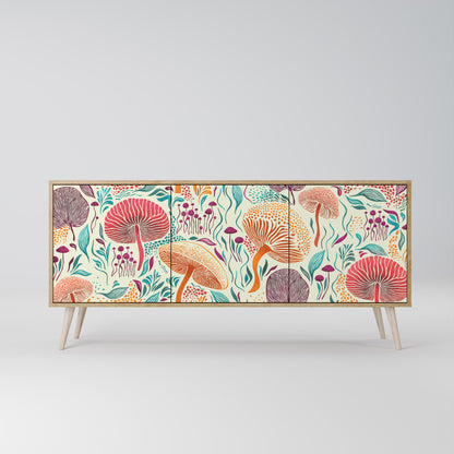 FUNGUS FANTASY 3-Door Sideboard in Oak Effect