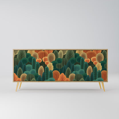 AUTUMN KALEIDOSCOPE 3-Door Sideboard in Oak Effect