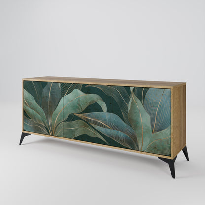 ROYAL GREEN 3-Door Sideboard in Oak Effect